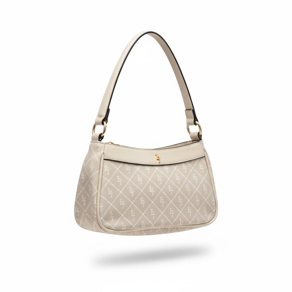 Laura Jones Cream Signature Bag